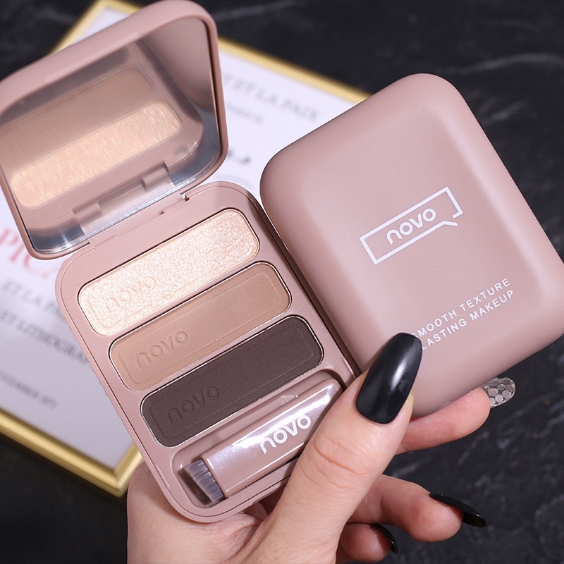 Novo new nature eyebrow powder 3 colour box set