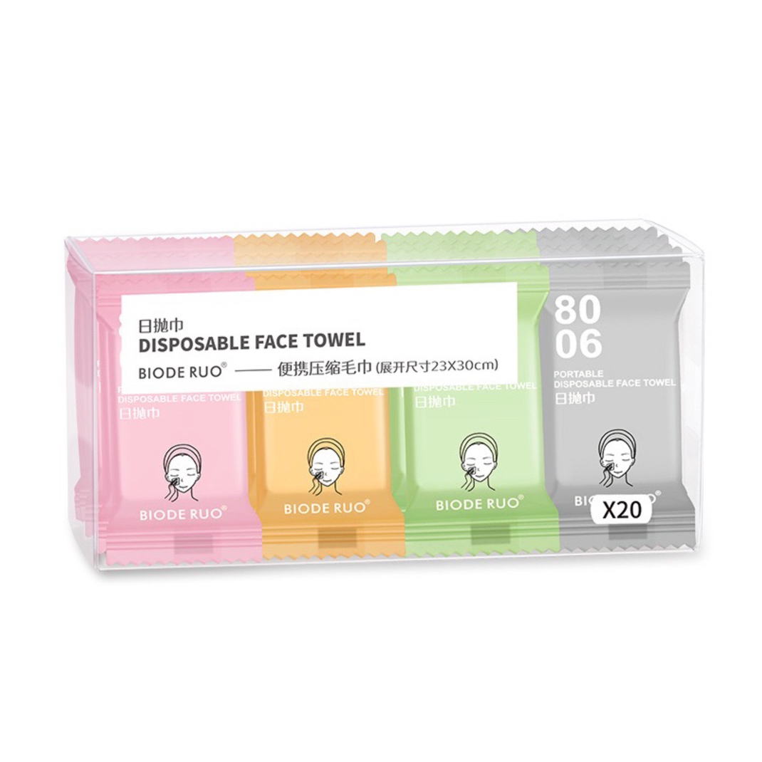 Travel compress facial towel