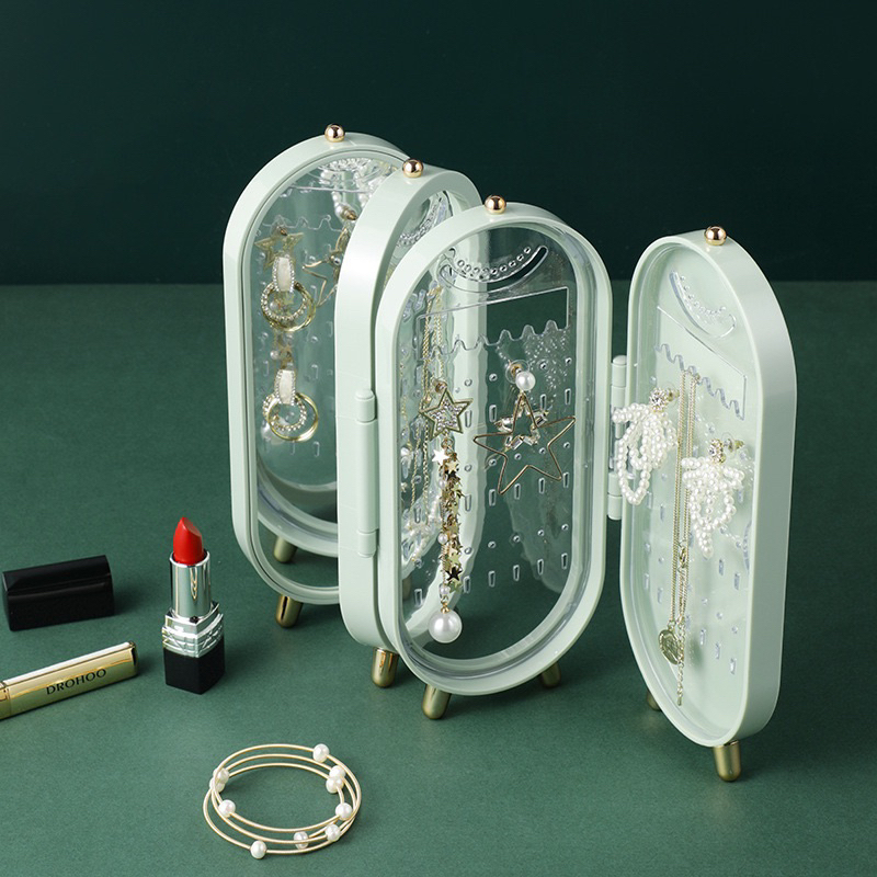 Folding stand jewellery organizer