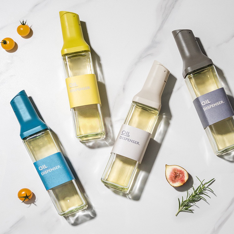 Nordic design glass oil pot kitchen household automatic opening oil soy sauce seasoning bottle oil bottle