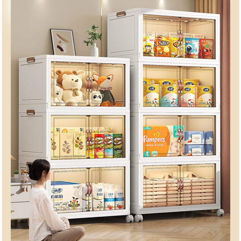 55cm foldable Heighten stackable storage cabinet
